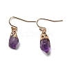 Natural Amethyst Dangle Earrings EJEW-G413-01B-G-2