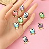 10Pcs 5 Colors Printed Alloy Pendants FIND-YW0004-46B-4