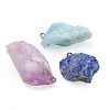 Beadthoven 5Pcs 5 Style Natural Gemstone Pendants G-BT0001-02-9