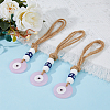 DICOSMETIC 3Pcs Handmade Lampwork Evil Eye Pendants Decorations HJEW-DC0001-11-4