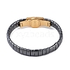 Ion Plating(IP) Synthetic Non-Magnetic Hematite Beaded Bracelets for Men BJEW-E102-01G-2