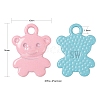 36Pcs 9 Colors Spray Painted Alloy Charms X1-FIND-LS0001-55-3