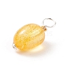 Natural Quartz Charms PALLOY-JF01558-3