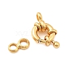 Brass Spring Ring Clasps X-KK-D407-01G-A-2