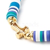 Polymer Clay Heishi Beads Stretch Bracelet for Women BJEW-JB07207-01-5