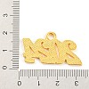 Alloy Numbers Pendants PALLOY-D028-01G-3