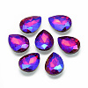 Pointed Back Glass Rhinestone Cabochons RGLA-T017-10x14mm-03-1