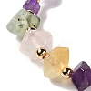 Faceted Natural Amethyst Stretch Beaded Bracelets BJEW-P318-01G-03-2