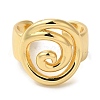 Vortex Rack Plating Brass Cuff Rings for Women RJEW-G323-02G-2