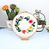 Flower Pattern DIY Embroidery Kit DIY-P077-113-1