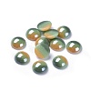 Opaque Glass Cabochons X-GGLA-S038-12O-8mm-1