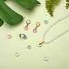 9Pcs 3 Colors Rack Plating Eco-friendly Brass Enamel Charms FIND-SZ0002-45-5