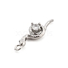Brass Micro Pave Cubic Zirconia Pendants LS-KK-M321-01C-P-2