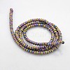 Electroplate Non-magnetic Synthetic Hematite Beads Strands G-J208G-07-2