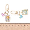 Alloy Enamel Pendant Decorations HJEW-JM04794-4