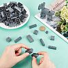 Olycraft 240Pcs 6 Style  Plastic Building Block Pieces AJEW-OC0003-04-3