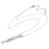 Anti-Tarnish 304 Stainless Steel Cable Chain Breathing Necklaces NJEW-M050-02P-4