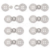 Zinc Alloy Snap Lock Clasps FIND-WH0149-96P-1