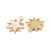 Brass Micro Pave Cubic Zirconia Pendants KK-B083-25B-G-2