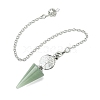 Natural Green Aventurine Cone Dowsing Pendulum Big Pendants G-C114-02P-20-2