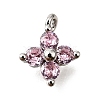 Brass Micro Pave Cubic Zirconia Pendants KK-D356-07H-P-1