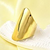 304 Stainless Steel Adjustable Cuff Rings for Women RJEW-B123-01G-01-3