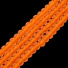 Transparent Glass Beads Strands EGLA-A044-T4mm-MD25-2