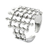 304 Stainless Steel Cuff Rings for Women RJEW-M019-18P-1