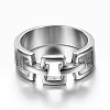 Tarnish Resistant 316L Surgical Stainless Steel Rings RJEW-P116-07-17mm-1