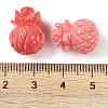 Synthetic Shell Dyed Carved Fruit Beads SHEL-C007-01A-3