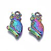 Rainbow Color 304 Stainless Steel Pendant Rhinestone Settings STAS-S119-073-2