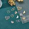 12Pcs 12 Style 201 Stainless Steel Connector Charms & Pendants STAS-SZ0002-65-3
