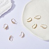 4 Pairs 4 Style Brass Micro Pave Clear Cubic Zirconia Earring Hooks KK-SZ0004-62-4