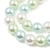 Baking Painted Pearlized Glass Pearl Round Bead Strands PEAR-H019-02C-08-3