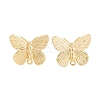 Rack Plating Brass Stud Earring KK-S374-02G-2