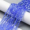 Transparent Electroplate Glass Beads Strands LS-GLAA-F029-3mm-C07-4