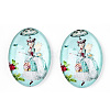 Glass Cabochons GGLA-T004-01-G-1