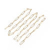 Soldered Brass Paperclip Chains CHC-XCP0001-33-2