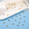 40Pcs 4 Styles Brass Ring Charm Connectors KK-TA0008-86-6