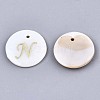 Natural Freshwater Shell Pendants X-SHEL-N027-04N-1