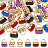 DICOSMETIC 36Pcs 6 Colors Alloy Enamel Charms FIND-DC0003-42-1