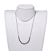 Adjustable Non-magnetic Synthetic Hematite Necklaces NJEW-JN02704-06-5