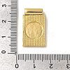 Rack Plating Religion Brass Pave Shell Rectangle Pendants KK-K345-14G-4