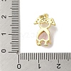 Rack Plating Brass Micro Pave Cubic Zirconia Pendants KK-P272-19G-3