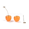 Lifelike Cherry Dangle Stud Earrings X-EJEW-F274-01A-3