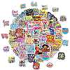 50Pcs Paper Self-Adhesive Picture Stickers AJEW-S036-09-2