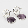 Natural Amethyst Pendants G-G910-D09-1