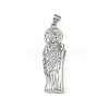 Brass Micro Pave Cubic Zirconia Pendants KK-R230-12P-1