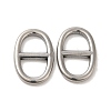 Non-Tarnish 304 Stainless Steel Buckle Clasps STAS-O006-01B-P-1