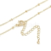 Brass Satellite Chains Necklaces NJEW-U008-04G-2